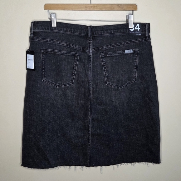NWT Joe's Jeans | High Rise Nerine Black Wash Denim Skirt Size 34 - Picture 7 of 7